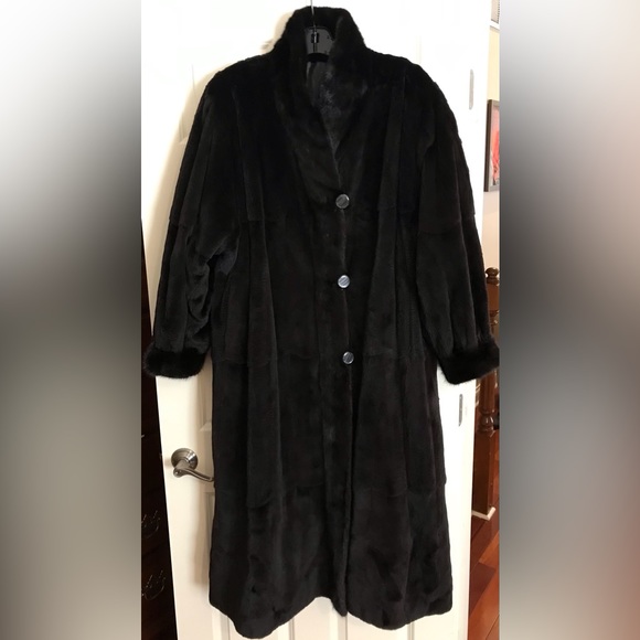 Reversible Mink and Leather Fur Coat